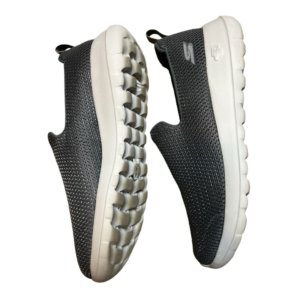 Men’s Skechers Go Walk Max Air Mesh Slip on Shoes Charcoal Size 9 - Picture 5 of 11
